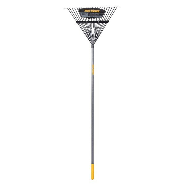 True Temper Steel Leaf Rake, 22 Tines, 64-1/2 in L Wood Handle 2604512 - main